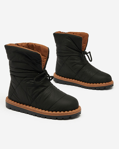 Royalfashion Women's slip-on snow boots in black Nevonsis