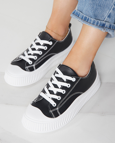 OUTLET Black women's sports shoes, Kerisso sneakers - Footwear