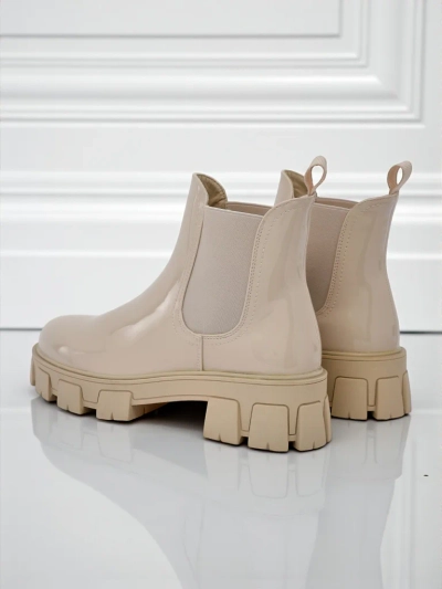 Royalfashion Ботинки на массивной подошве из лакированной экокожи Calista Weide