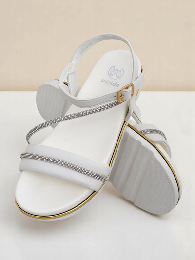 Royalfashion Sieviešu platformenes sandales ar rhinestones Magnol