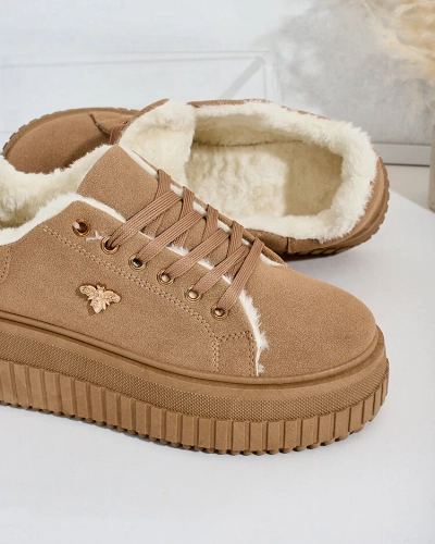 Royalfashion Siltas sieviešu kedas ar kažokādu Noxu