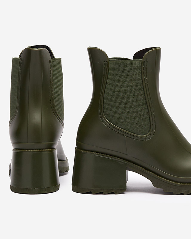 Tumši zaļi sieviešu zābaki Caldala- Footwear