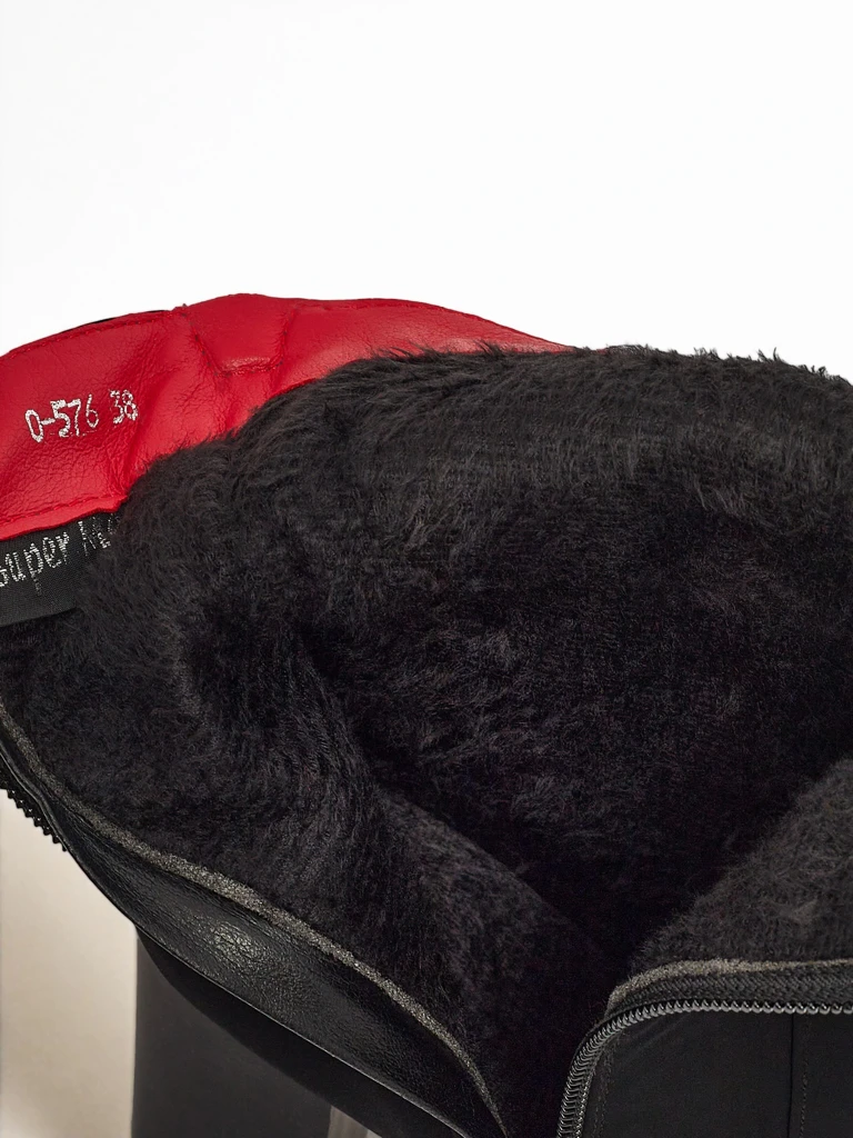 Nivarelle Damstövletter i matt ekoläder med blockklack