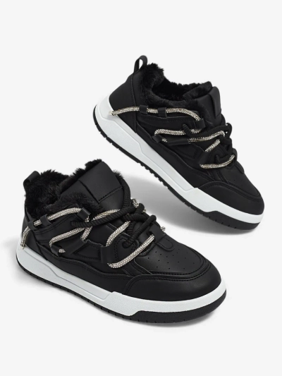 Luna Women's Black Eco-Leather Everyday Sneakers