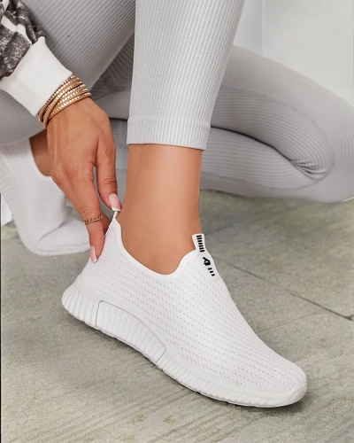 White women's slip-on sports shoes Palomena - Footwear