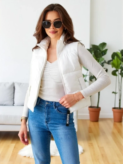 Royalfashion Women's Short Sleeveless Jacket