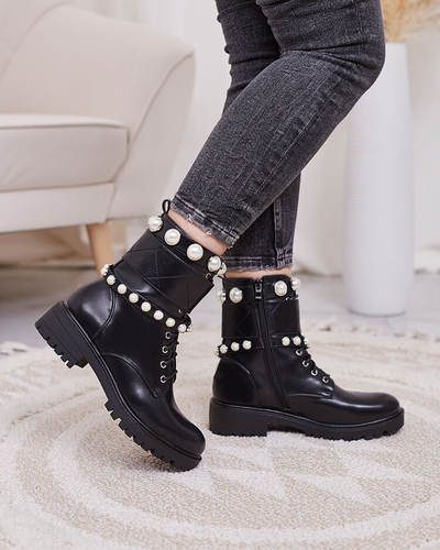 Royalfashion Women's bagger boots in black Fessefy