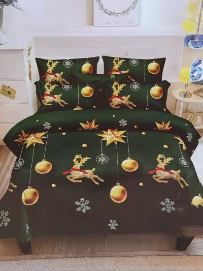 Royalfashion Ziemassvētku gultas veļas komplekts 160x200 pilns 3 daļas