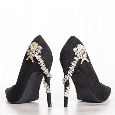Black stilettos with Gabriel ornament - Footwear 1