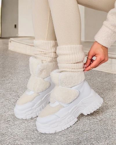 Royalfashion Women's snow boots with sheepskin Segulla