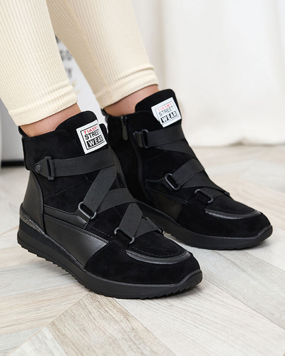 Royalfashion Черные женские спортивные ботинки Sattari