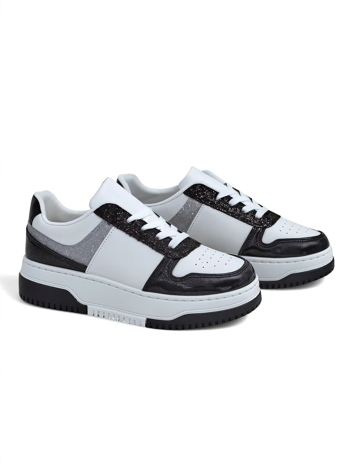 Royalfashion Women's sneakers with glitter Qisofi