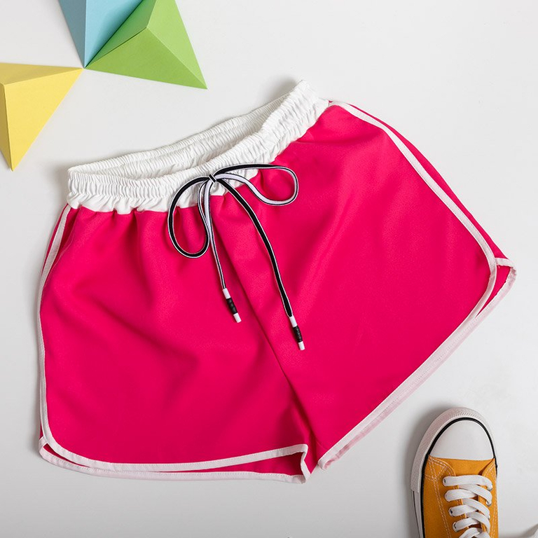 Fuchsia women's short shorts - Clothing