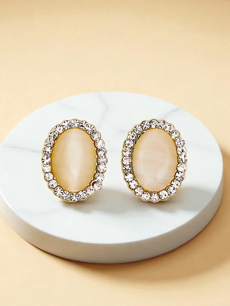 Royalfashion Клипсы для женщин с кристаллами и цирконием