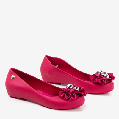 OUTLET Fuchsia melissa с декоративными цветами мириллии - Обувь
