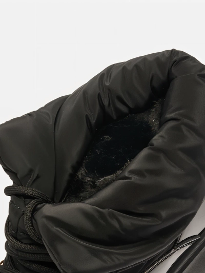 Royalfashion Sieviešu slips-on sniega zābaki melnā krāsā Dabenda