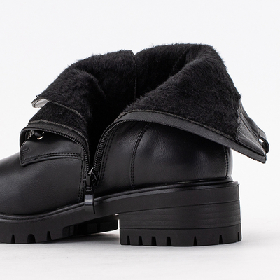 Black boots with pearls Mais - Footwear