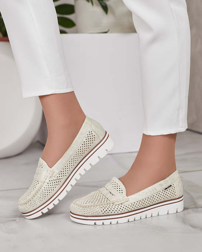 Royalfashion Sieviešu ažūra mokasīni Leteller