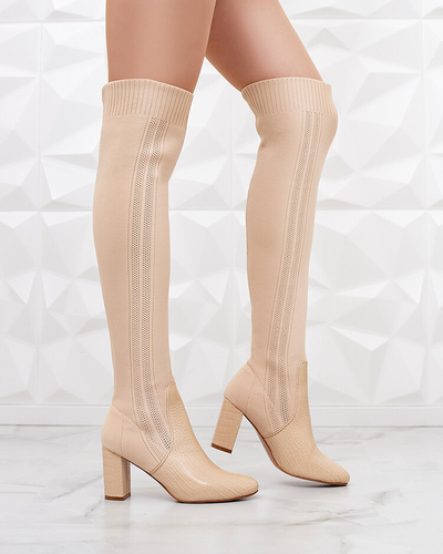 Royalfashion Women's slip-on over-the-knee boots Nolera