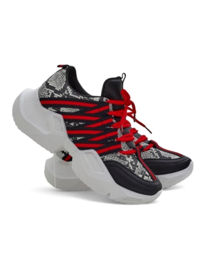 Royalfashion Women's sports sneakers on a thicker sole Ivvert