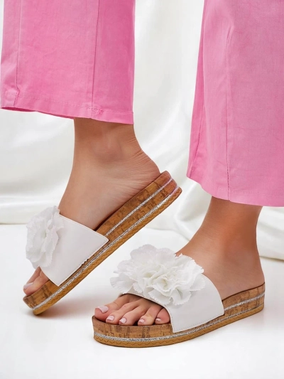 Женские ш slippers Royalfashion с цветами Focce