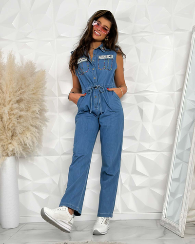 Royalfashion Sieviešu uzvalks ar cirkoniem un pērlēm