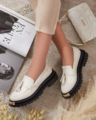 Royalfashion Women's moccasins with tassels Fresosne