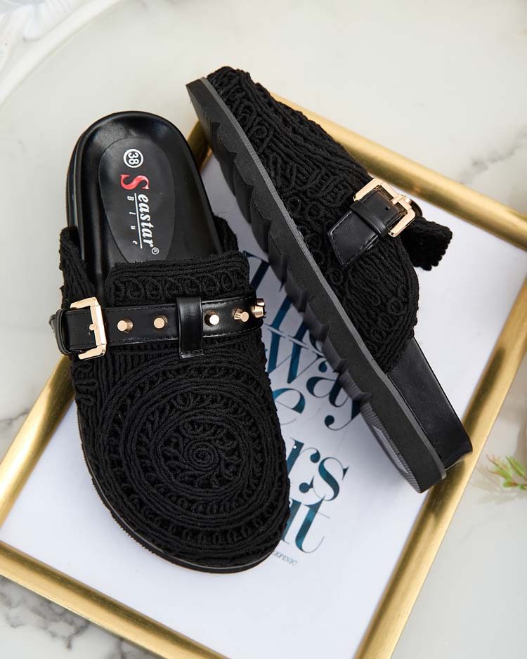 Royalfashion Женские шлепанцы с вышивкой Leronip