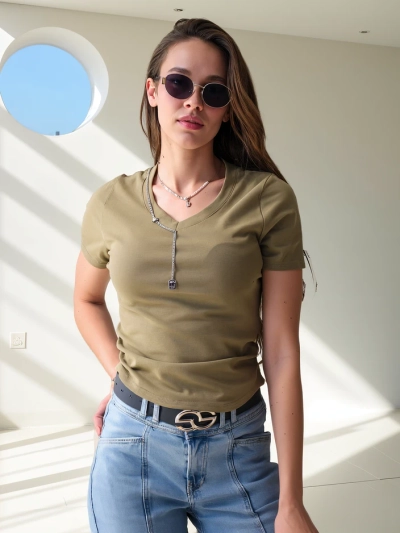 Royalfashion Women's Cotton Crop Top