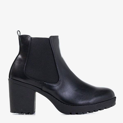 Black women's Vireek heeled ankle boots - Footwear