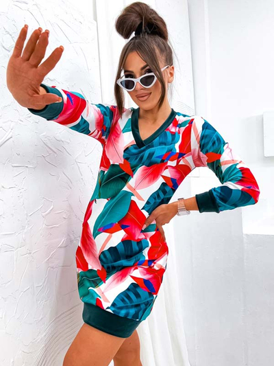 Royalfashion Women's mini dress with original pattern