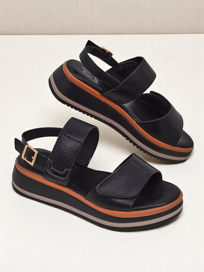 Royalfashion Sieviešu sandales ar biezāku zoli Tulipp