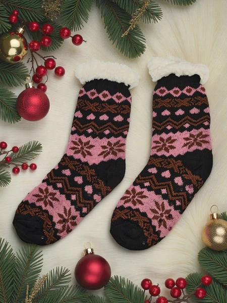 Lavish insulated Christmas women's socks WinterJoy