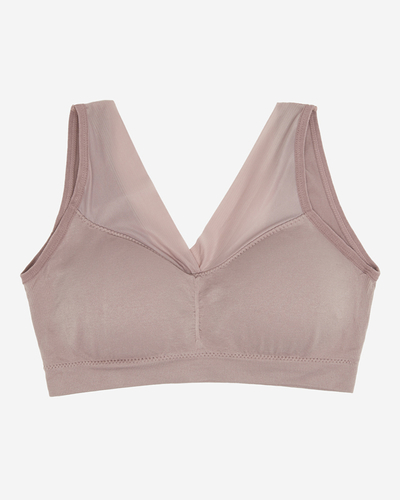 Purple Women's Sports Bra with Wide Straps - Underwear