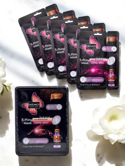 DIZAO - Serum and mask set with gold 6g+36g x 10pcs