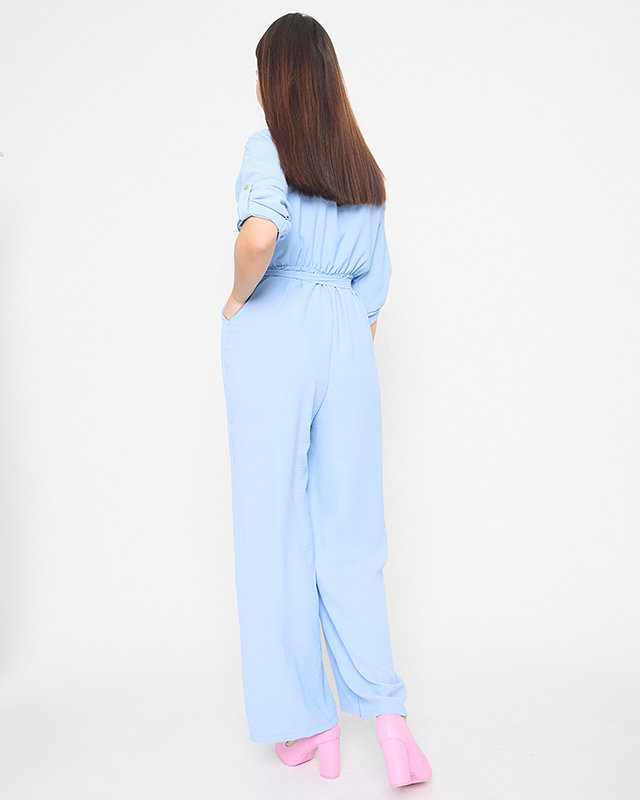 Women's blue long jumpsuit - Clothing