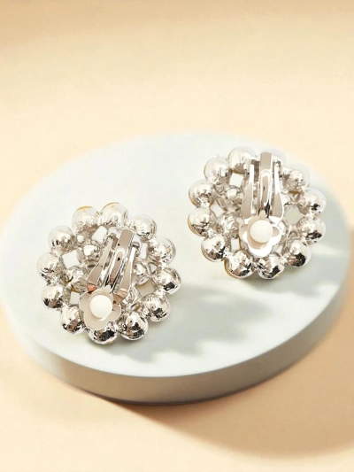 Royalfashion Sieviešu klipša auskari ar kubiskā cirkonija ieliktņiem