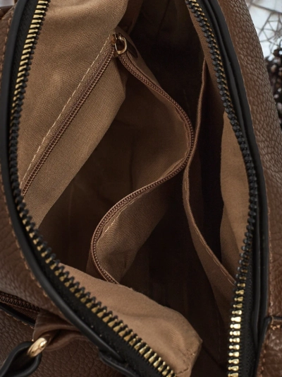 Flora Dark Brown Leather Elegant Handbag