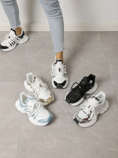 Royalfashion Women's sporty sneakers on a thicker sole Loness