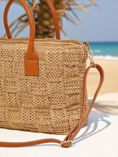 Royalfashion Large Straw Women's Bag Aureliana Savio