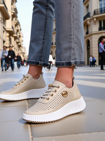 Royalfashion Women's sporty lace-up sneakers Jovenes