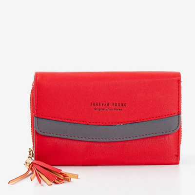 Small red wallet for women - Wallet
