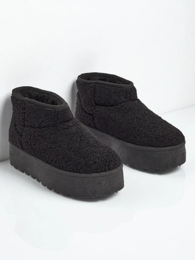 Marellin Women's Short Faux Snow Boots