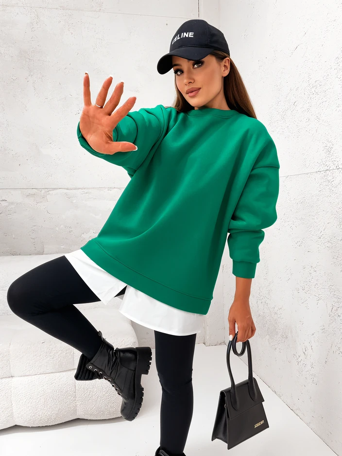 Royalfashion kokvilnas sieviešu sporta krekls ar noņemamu apakšdaļu