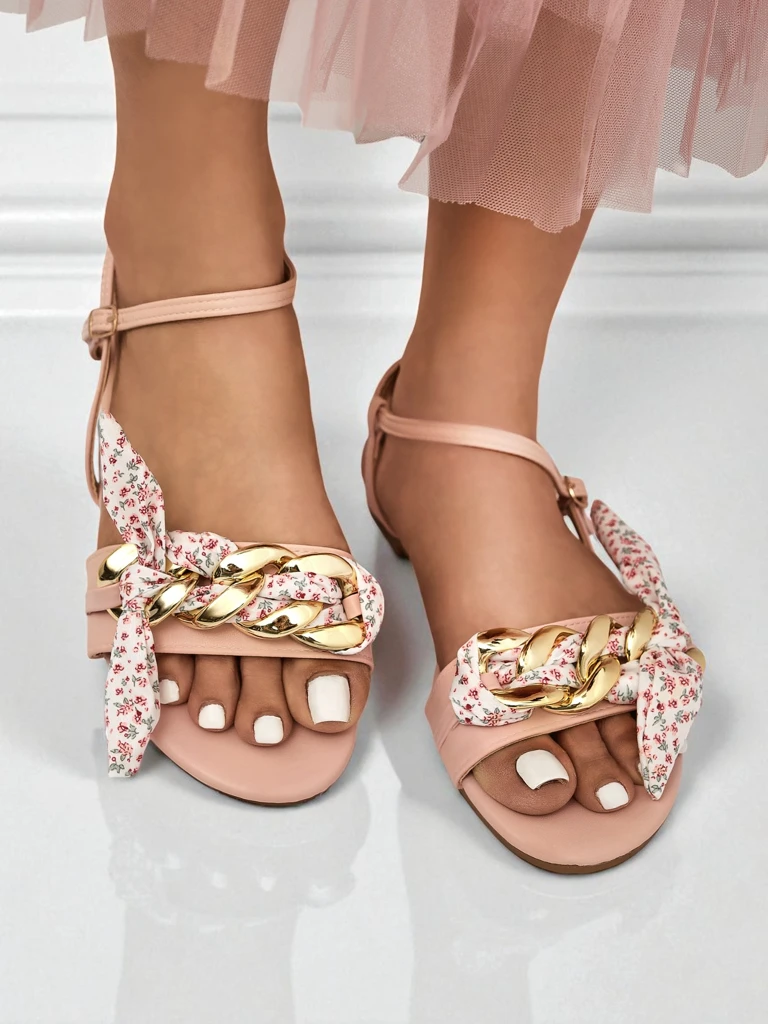 Royalfashion Женские сандалии на плоской подошве BareLuxe