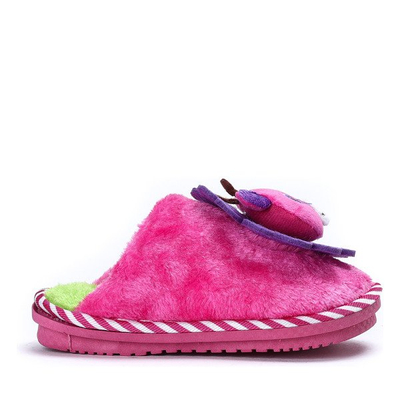 Pink slippers with Emi decoration - Footwear 1