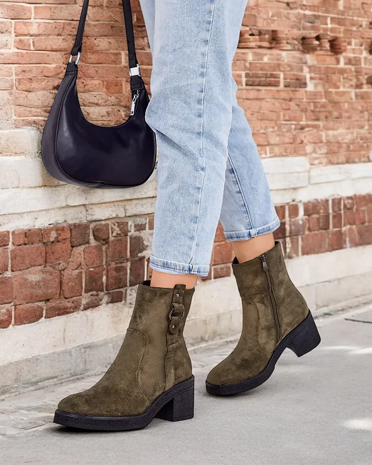 Royalfashion Women's ankle boots on a pole Boron