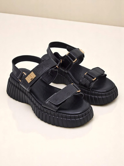 Royalfashion sieviešu sandales uz biezākas zoles Aganda