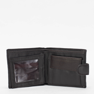 Dark brown small men's wallet - Accessories