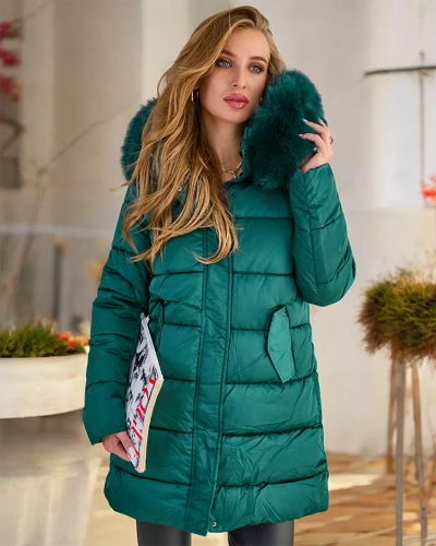 Royalfashion Sieviešu stepēta ziemas jaka